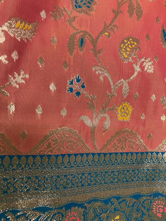 Jal Banrasi Saree Peach