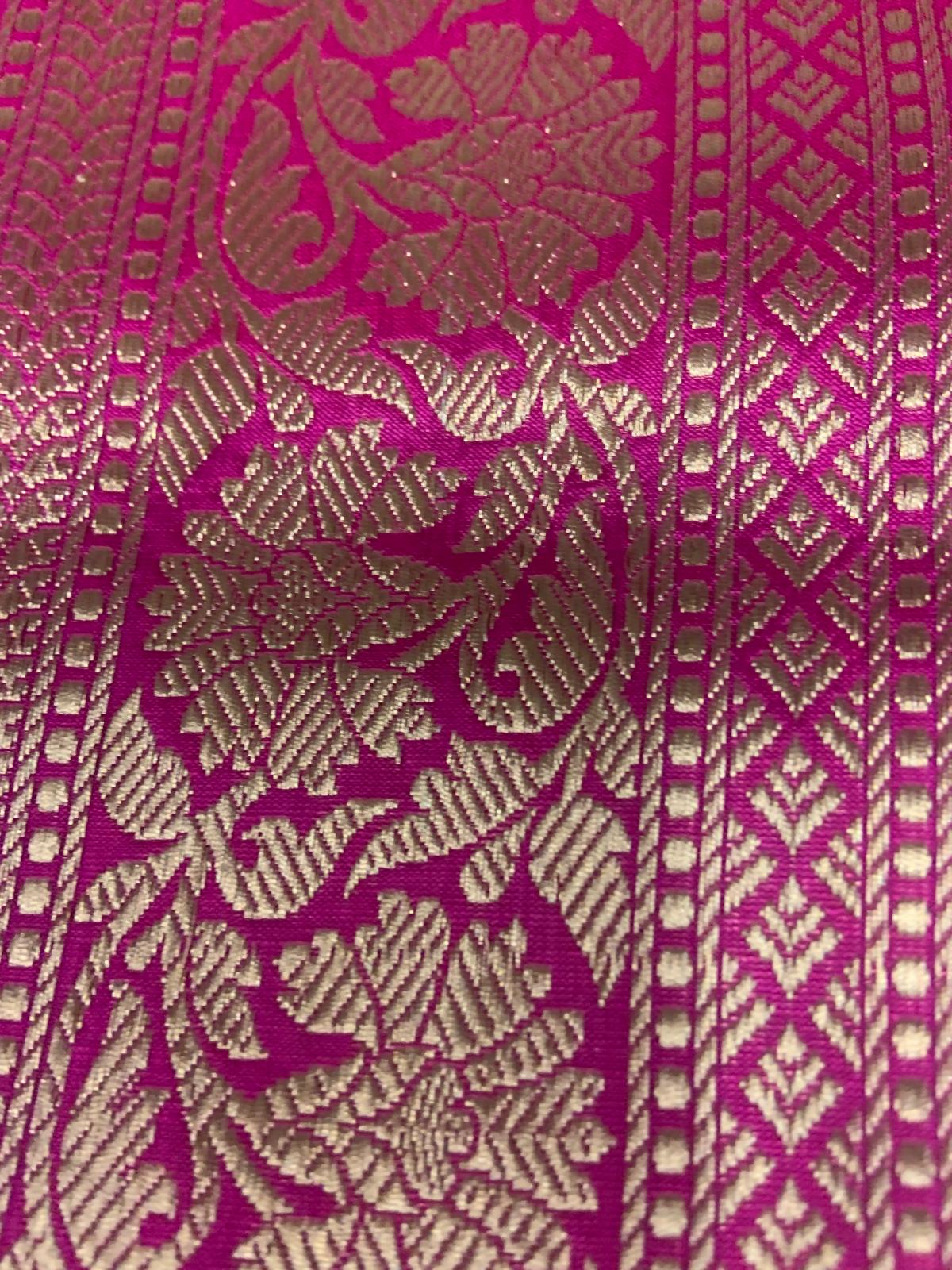 Banarasi Saree Purple and Pink