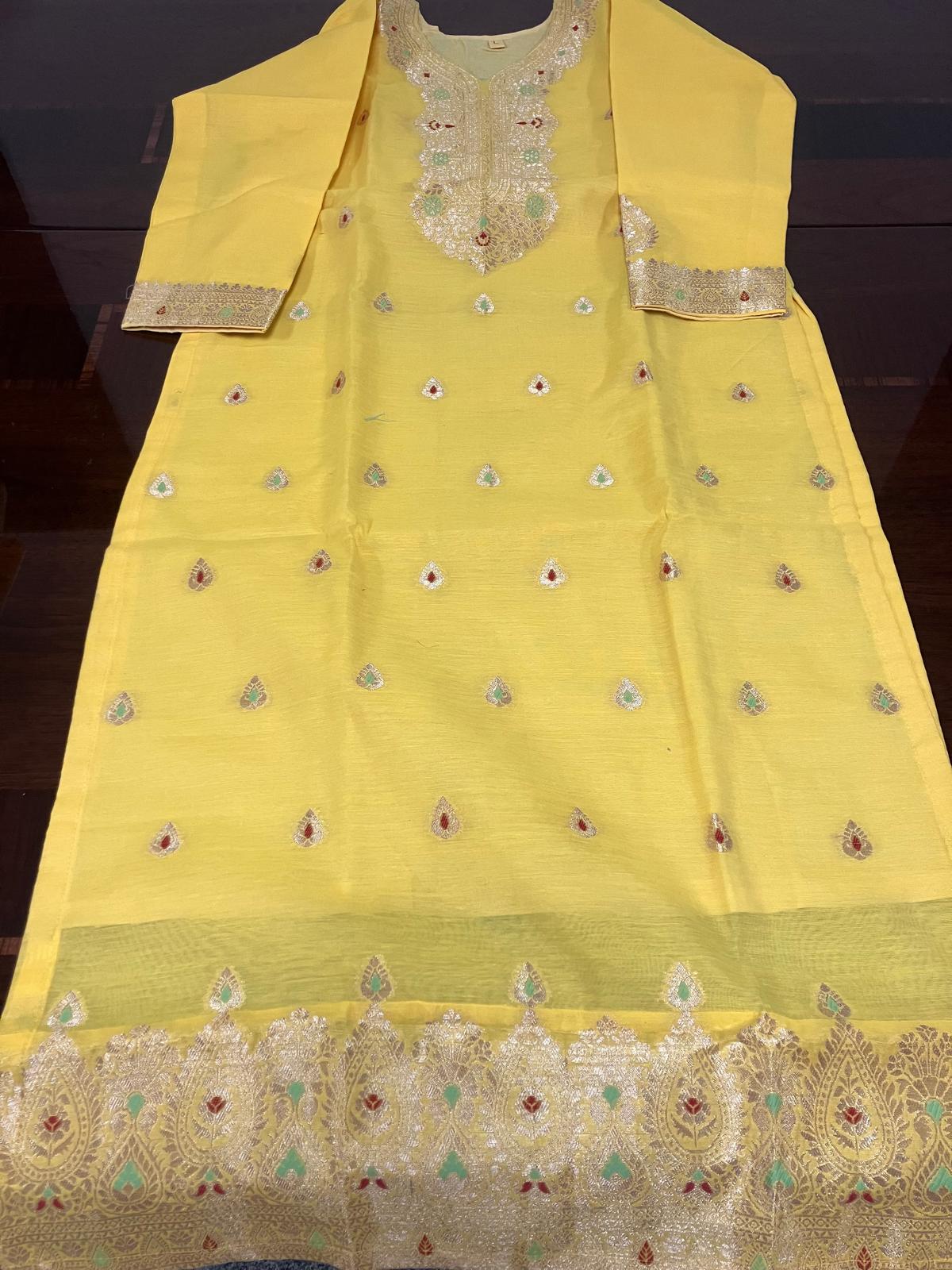 Salwar Suit Yellow