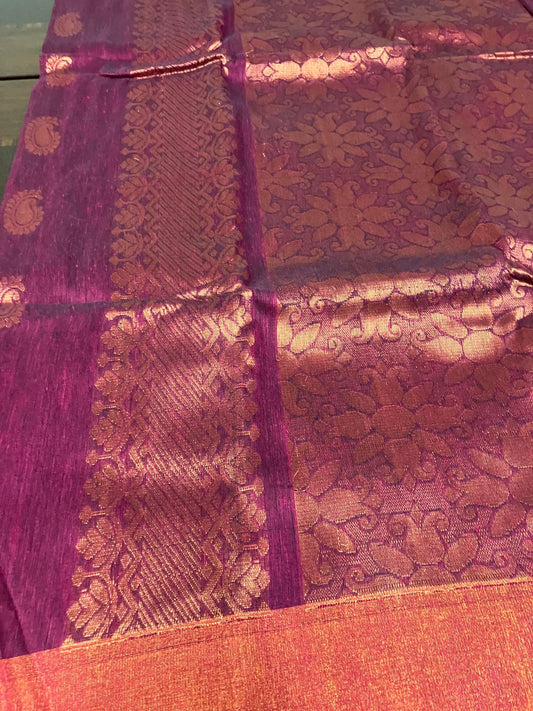 Lilen Saree Rossberry Pink