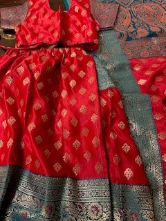 Kids' Banarasi Ethnic Dress for Girls (1 Year)