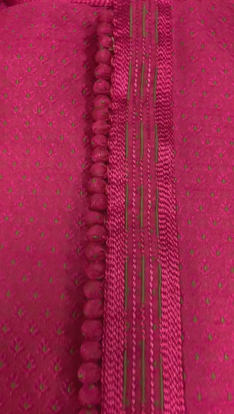 Men's Kurta with Rose Pink